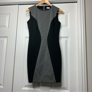 Suzy Shier Black  With Grey Panel Sleeveless Dress Women’s Size US XS